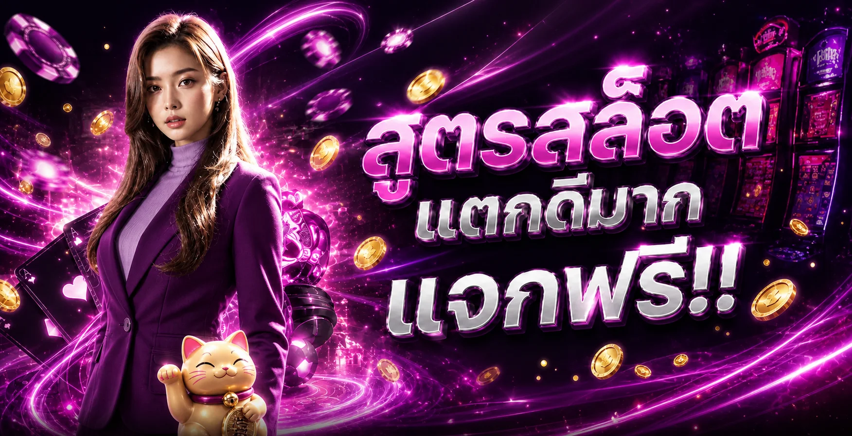 แบนเนอร์สูตรสล็อตและเกม PG บน YENTA4